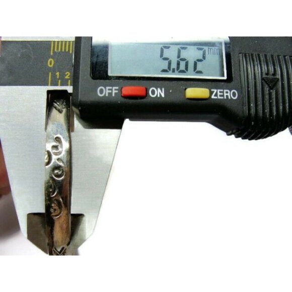 Hammered Southwest Swirl Design Bangle Sterling Silver 925 Vtg Bracelet Mexico - Picture 5 of 9